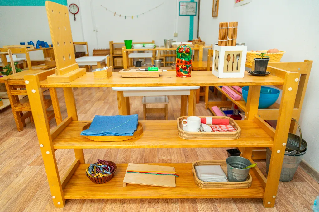 Brightly Organized Classroom Shelves