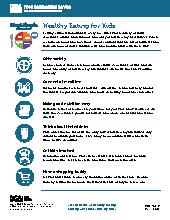 Eating Healthy for Kids tip sheet