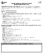 Affidavit for Applicants for Employment Child-Care Home