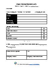 Field Trip Permission Form. All Ages. Admin.