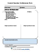 Parent-Teacher Conference Form. Admin.