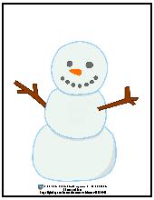 Snowman Counting Activity. Preschool. Math.