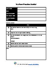 New Room Transition Checklist. All Ages. Admin.