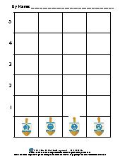 Dreidel Roll & Graph. Preschool. Math.