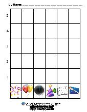 New Year's Roll & Graph Activity. Preschool. Math.