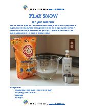 Play Snow Activity